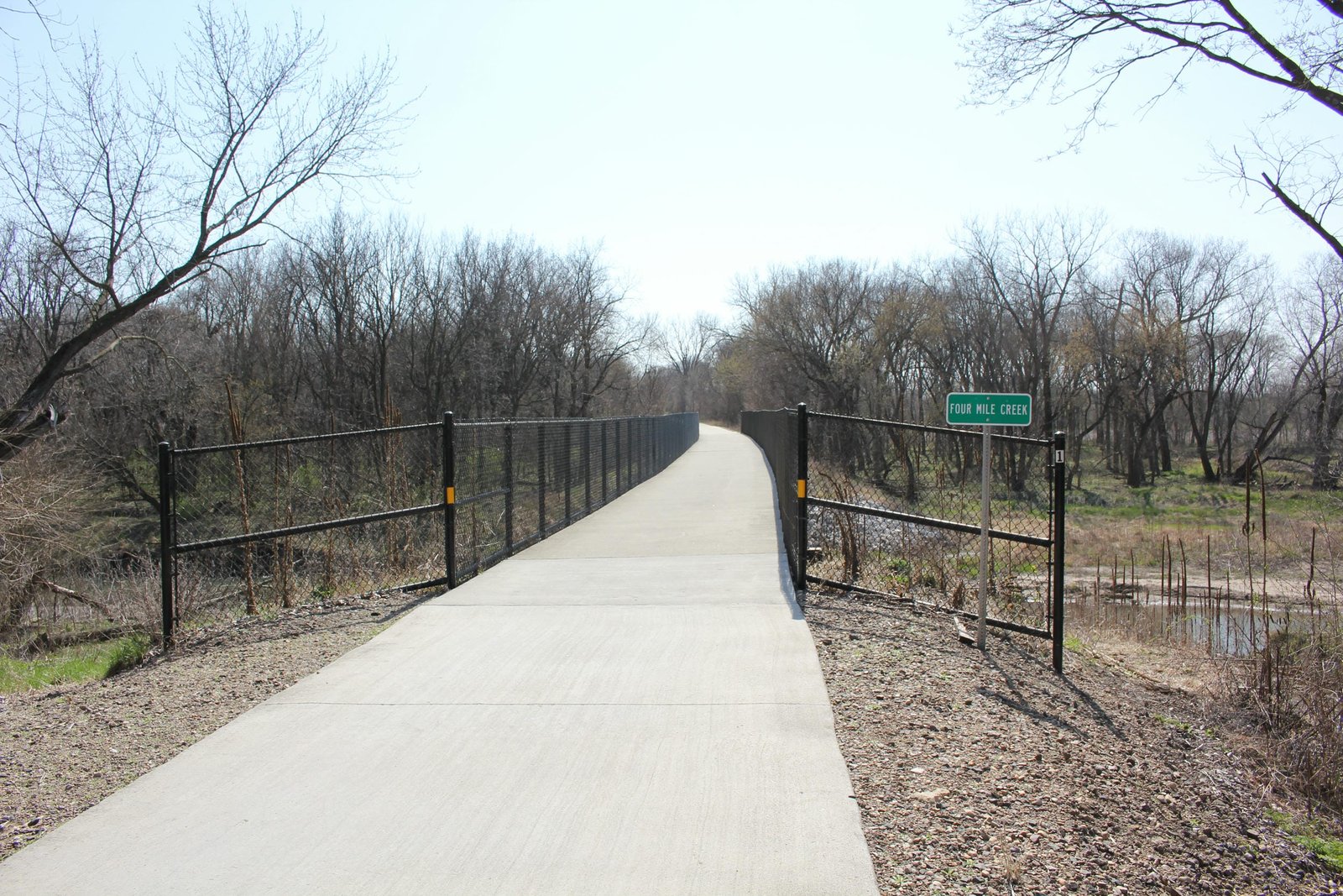 Looking south